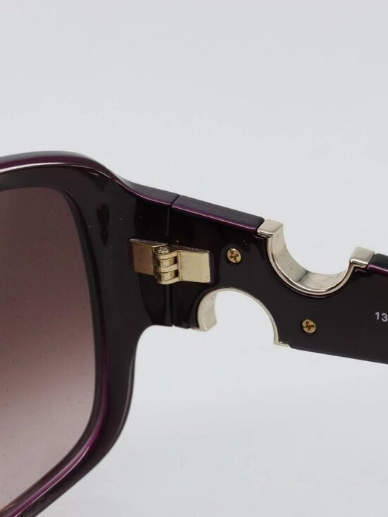 Salvatore Ferragamo Gancini Sunglasses plastic Purple Auth 180951M main image 6